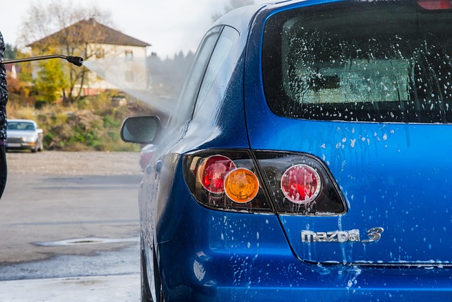 Une voiture propre en hiver