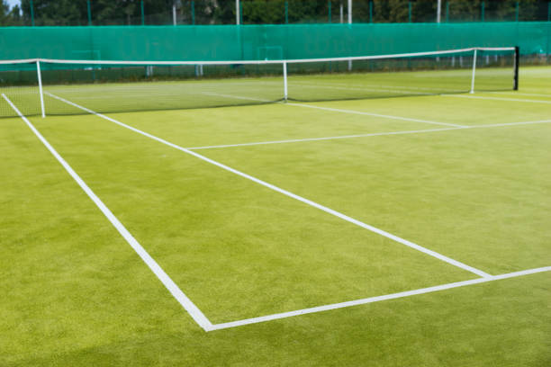 construction court de tennis gazon synthetique à Hyères